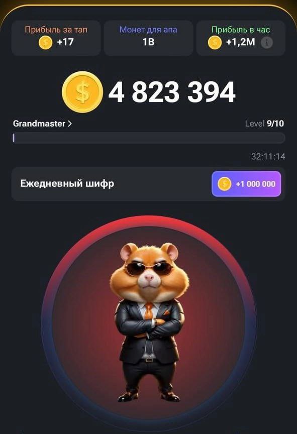 Hamster kombat комбо шифр мини