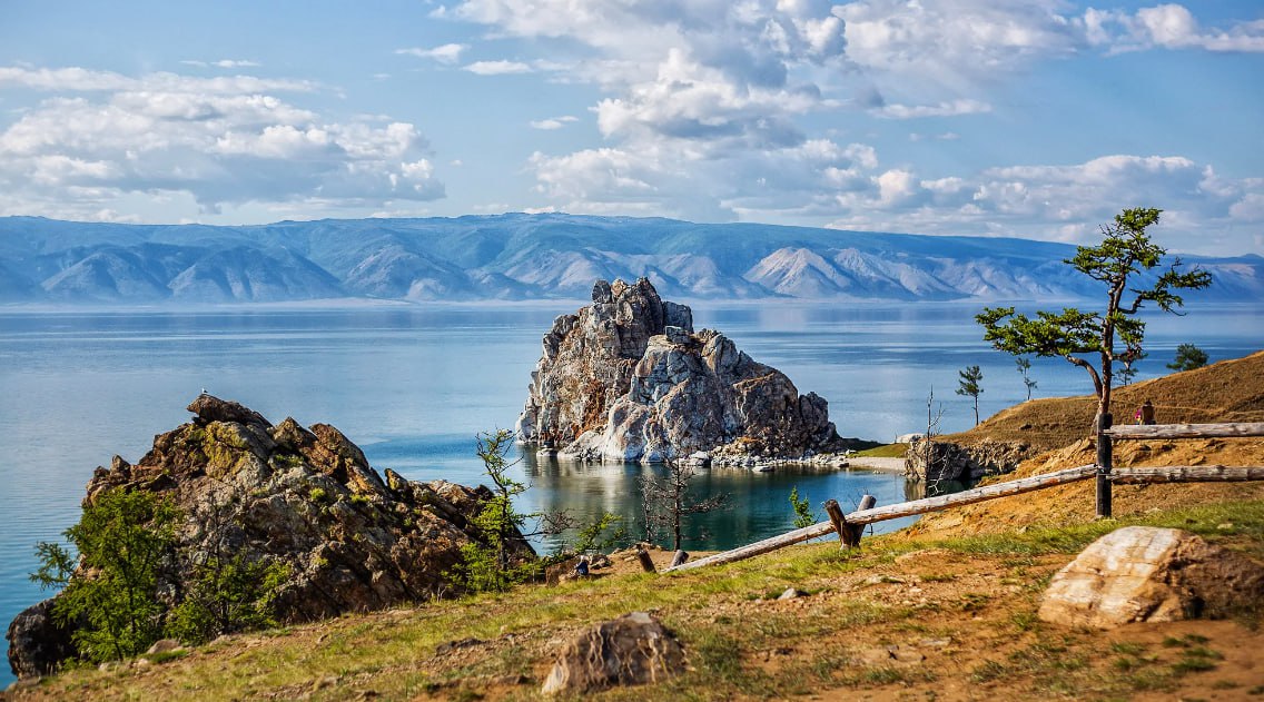 Фотографии Россия Baikal Скала Природа Озеро Пейзаж 4530x3000