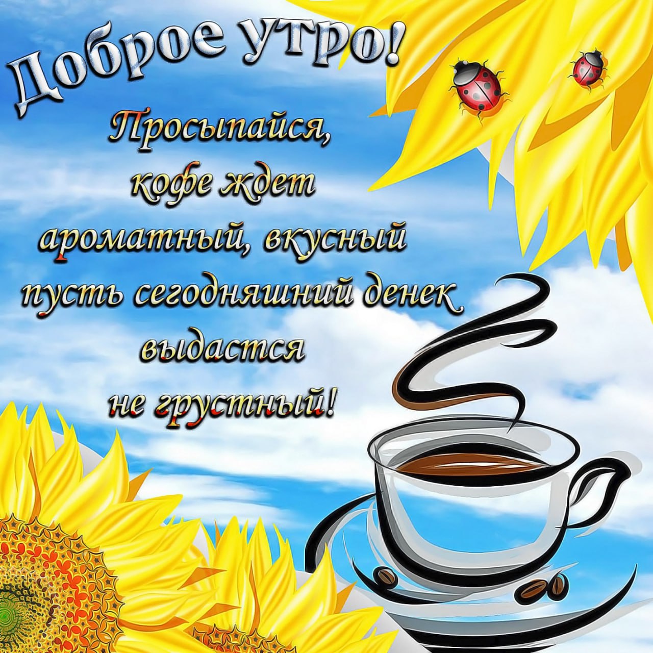 Скачать открытку с добрым утром хорошего дня